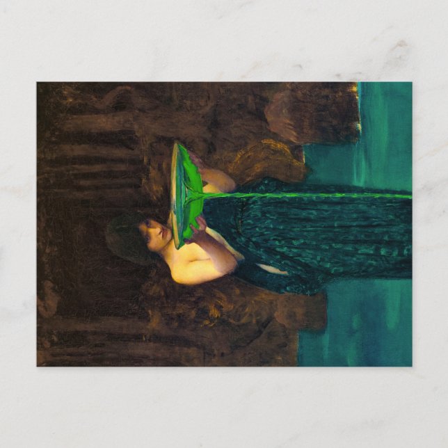 Postal Circe Invidiosa, 1892 por John William Waterhouse (Anverso)