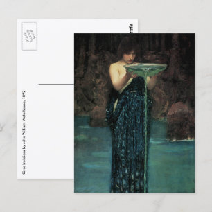 Postal Circe Invidiosa de John William Waterhouse