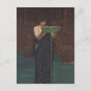 Postal Circe Invidiosa por John William Waterhouse