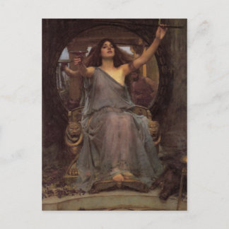 Postal Circe ofreciendo la Copa a Odysseus