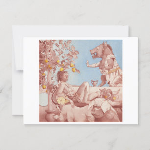 Postal Circe y cerdos