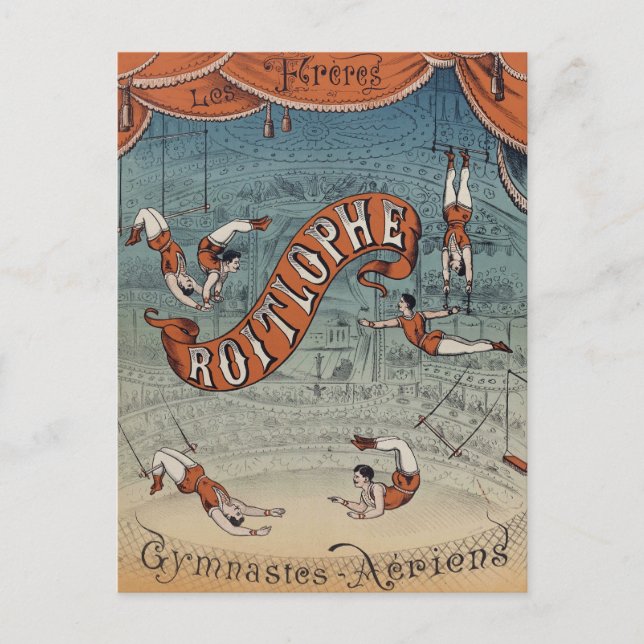 Postal Circo Victoriano Antiguo (Anverso)