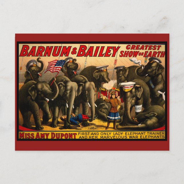 Postal Circo vintage (Anverso)