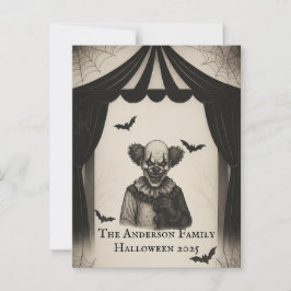 Postal Circo vintage | Halloween, tema del Carnaval