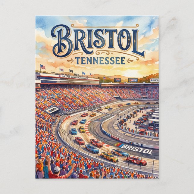 Postal Circuito Bristol Motor Speedway EE. UU. (Anverso)
