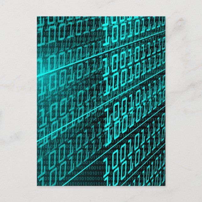 Postal Circuito de tecnología informática futurista Cyber (Anverso)