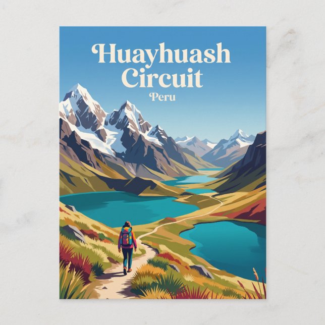 Postal Circuito Huayhuash Perú (Anverso)