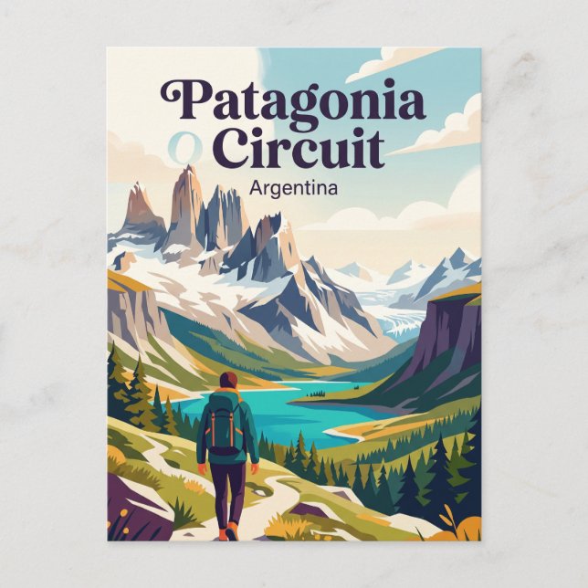 Postal Circuito Patagonia O Argentina (Anverso)