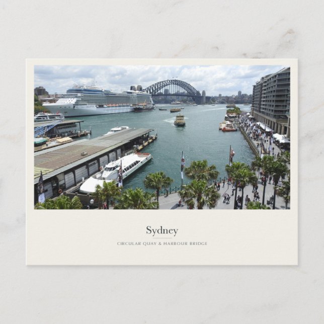 Postal Circular Quay y Sydney Harbour Bridge (Anverso)