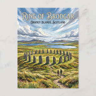 Postal Círculo de Brodgar Escocia