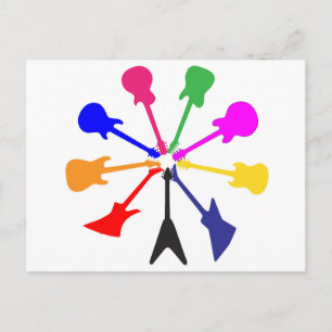 Postal Círculo De Guitares