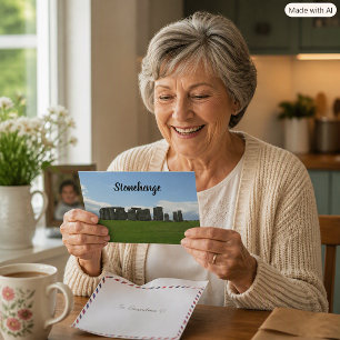 Postal Círculo de piedras de Stonehenge Inglaterra Person