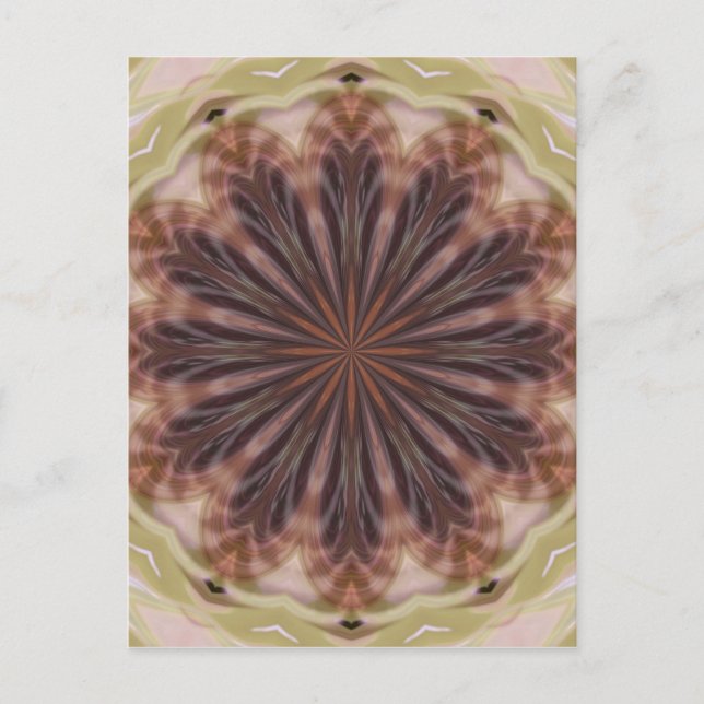 Postal Círculo de plumas (Anverso)