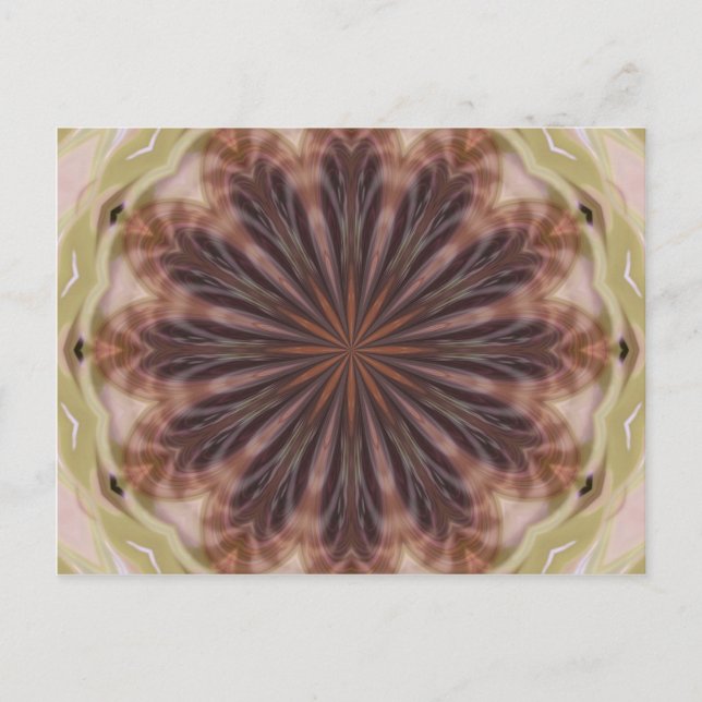 Postal Círculo de plumas (Anverso)