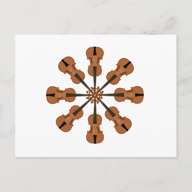 Postal Círculo de violines (Anverso)