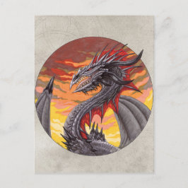 Postal Círculo Dragón - Hierro