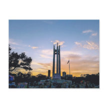 Círculo Memorial Quezon Park Sunset Sky en QC Foil