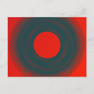Postal círculo rojo