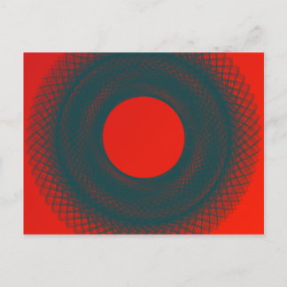 Postal círculo rojo