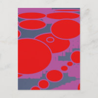 círculo rojo y arte abstracto azul oscuro