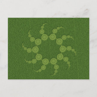 Postal Círculos de cultivo de OVNI
