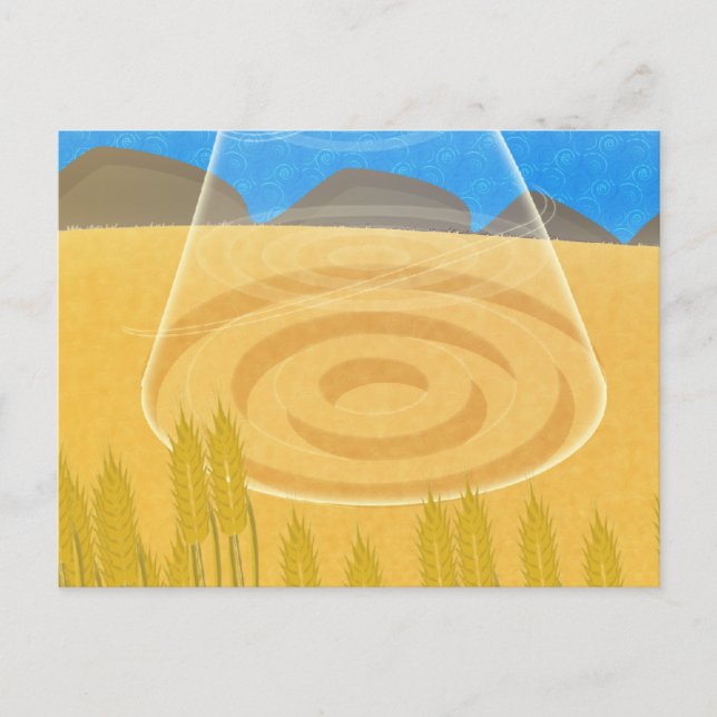 Postal Círculos de cultivo OVNI (Anverso)