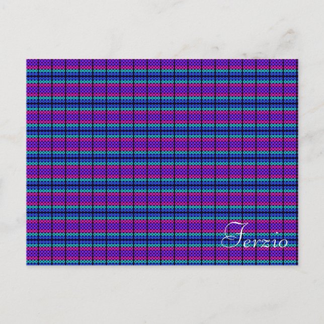 Postal Círculos de neón (Anverso)