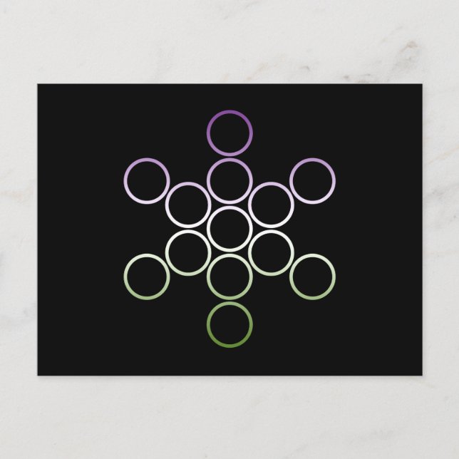 Postal círculos sagrados de genderQueer (Anverso)