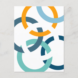 Postal Círculos vinculados