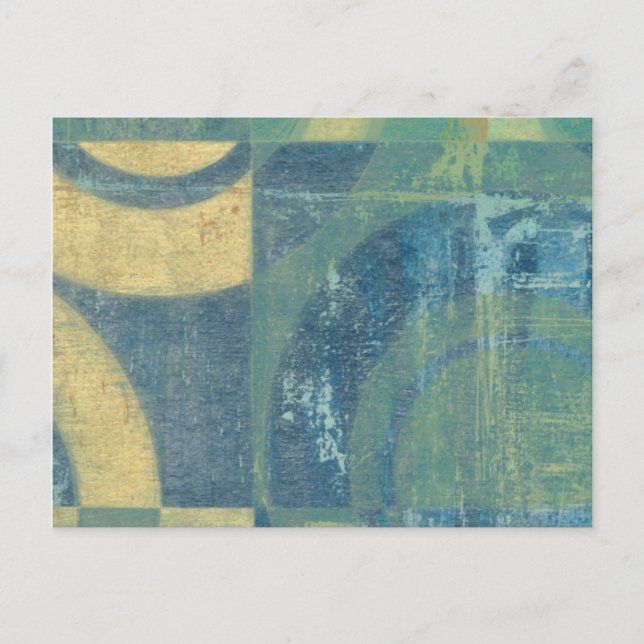 Postal Círculos y paneles multicolores (Anverso)