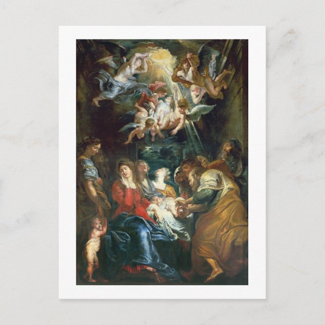 Postal Circuncisión, c.1605 (aceite sobre lienzo) (Anverso)