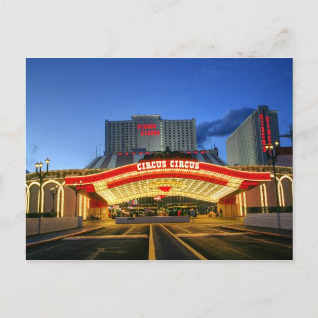 Postal Circus Circus Vegas Resort Postcard (Anverso)