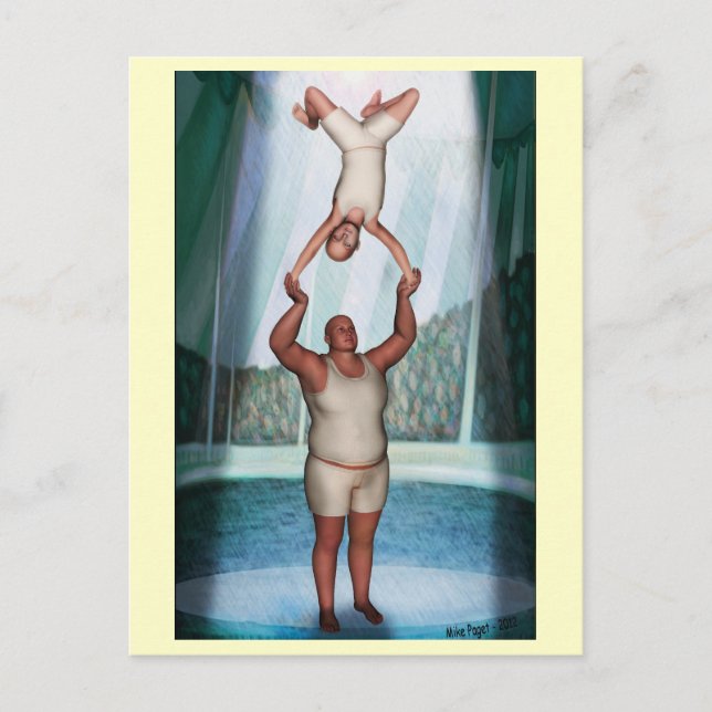Postal Circus Strongman (Anverso)