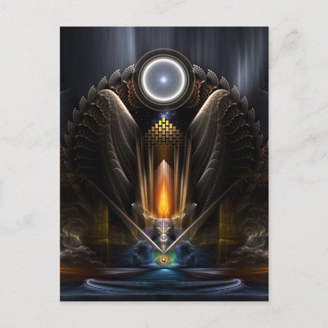 Postal Círito, El Templo De La Orb De Karinos (Anverso)