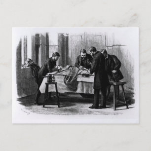 Postal Cirugía antiséptica, 1882