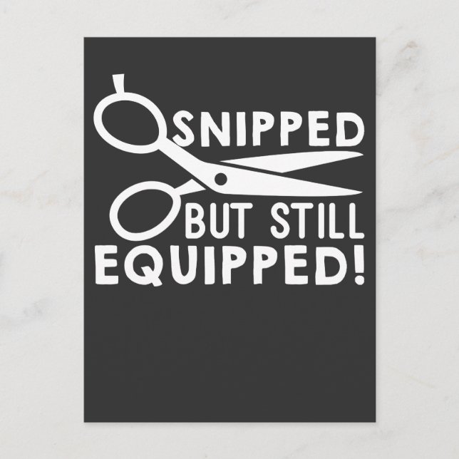 Postal Cirugía de Vasectomía desechada pero aún equipada (Anverso)