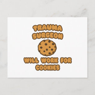 Postal Cirujano traumático. Trabajará para cookies