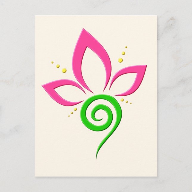 Postal Cisne mágico durante una ducha de verano (Anverso)