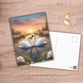 Postal Cisnes bonitos