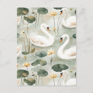Postal Cisnes elegantes
