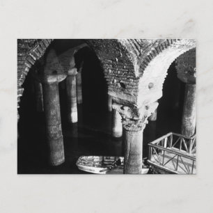 Postal Cisterna subterránea Basilica Estambul antigua