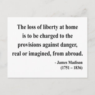 Postal Cita 3 a de James Madison