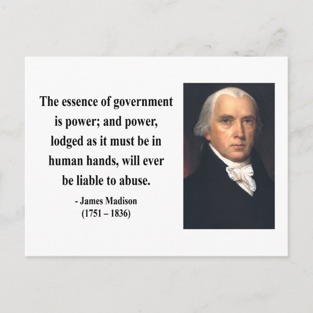 Postal Cita 5b de James Madison (Anverso)