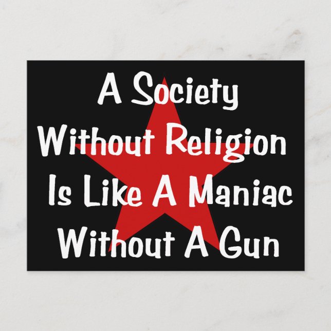 Postal Cita antireligiosa (Anverso)
