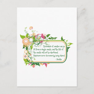 Postal Cita Buda de Vela Única