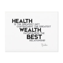 CITA: Buda: Salud: mayor regalo