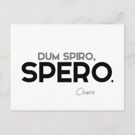 Postal CITA: Cicerón: Dum spiro, spero