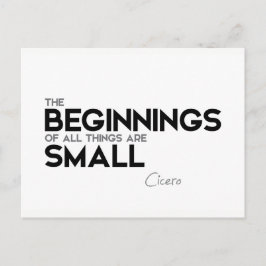 Postal CITA: Cicerón: Los comienzos son pequeños