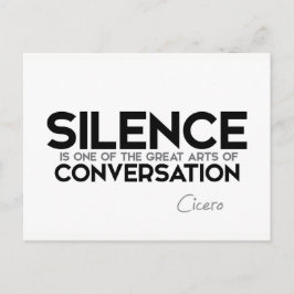 Postal CITA: Cicerón: Silencio, conversación