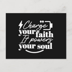 Postal Cita Cristiana Motivacional - Carga Tu Fe